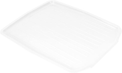 Kitchen Details Countertop Draining Tray | Dimensions: 18"x 15"x 1"| Designed for Stand Alone Dish Racks | Durable | Prevents Water Build Up | Whi...