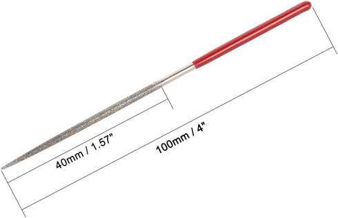 uxcell 5pcs Round Diamond Needles File 2mm x 100mm 150 Grit for Metal Glass Wood Stone Grinding Polishing Engraving...