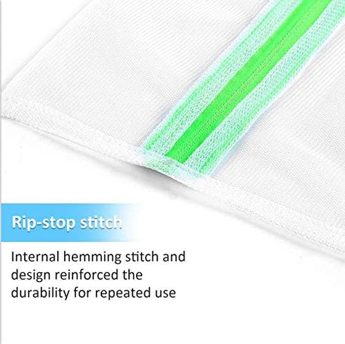 GOGOODA Mesh Laundry Bags for Delicates with Premium Zipper, Travel Storage Organize Bag, Clothing Washing Bags for Laundry, Blouse, Bra, Hosiery,...