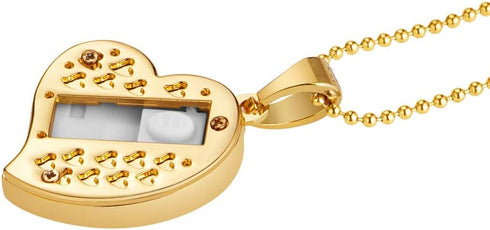 USB Flash Drive, Diamond Heart 8GB / 16GB / 32GB USB2.0 Waterproof USB Memory Stick Date Storage Pendrive Thumb Drives (32GB, Gold Heart)...