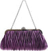 KESYOO trendy handbags wallet clutch Cocktail Evening Handbags party bag for wedding Satin Pleated Bag purse handbag clutch bag purple dinner part...
