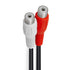 Cmple - One RCA Mono Male to Two RCA Stereo Female Y-Cable, Plug to Jack Y-Adapter, Speaker Splitter Cab...