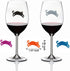 WZT 30 Piece Silicone Drink Markers - Multi-Purpose Wine Glass Markers for Bar, Party, Dinner Parties...