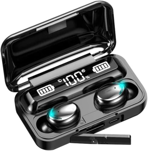 Bluetooth Wireless Headphones,TWS F9 with Noise canceling Earbuds with Mic HiFi Stereo Waterproof Sports Headset for Cell Phones and pc Sound and ...