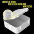 2-Pack 5.5" Square Security Camera Junction Box Mouting Bracket, Universal Bullet Dome Camera Junction Outlet Box Mount Hide Cable Junction Box fo...
