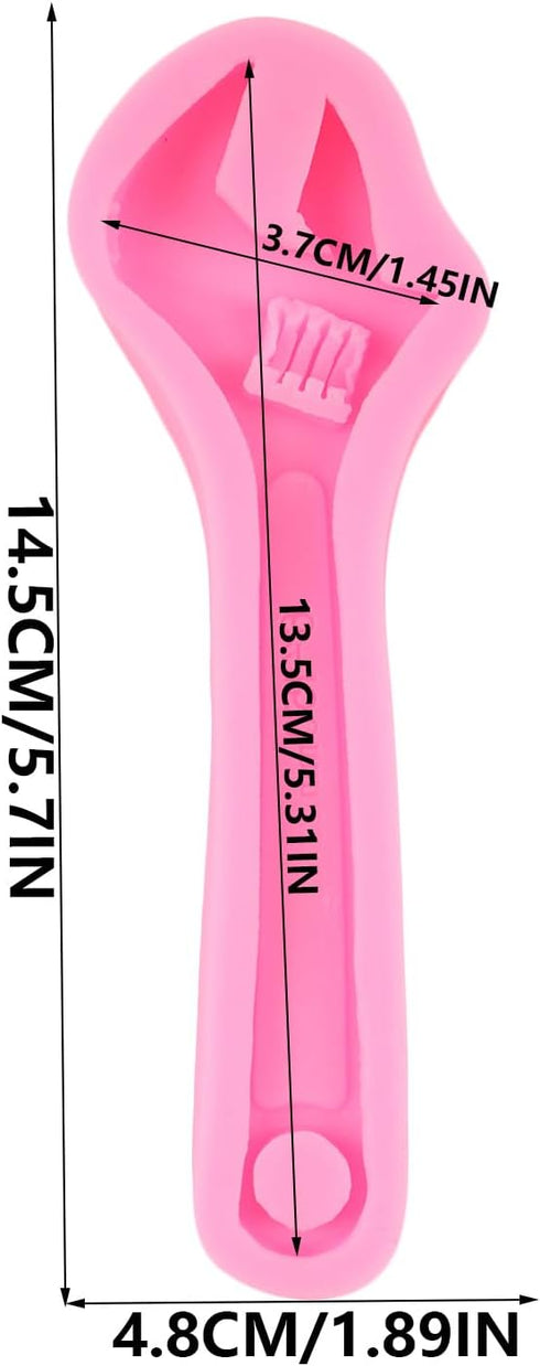 Hand Tools Silicone Molds Wrench Fondant Mold for Cake Decoration Cupcake Topper Chocolate Candy Polymer Clay Gum Paste...