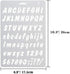 Pack of 8 Plastic Alphabet Letter Number Drawing Painting Stencils Scale Template Sets for Bullet Journal Stencil Planner/Scrapbook/DIY Painting C...