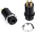 10pcs 3.5mm Mini Stereo Female Jack Socket Plug with Nuts 3.5mm Stereo Panel Mount Jack Solder Connector Headphone Audio Video Vertical Socket 4 P...