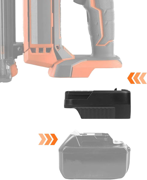 Adapter for RIDGID AEG 18V Cordless Tools, Fits for Makita 18V Li-ion Battery Converter for RIDGID AEG 18V Battery Cordless Power Tools (Adapter O...
