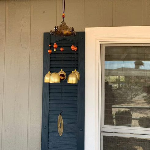 Hooshing Lucky Wind Chimes Tiny Metal Garden Bells Feng Shui Chimes for Home Outdoor Garden Patio Hanging Decor Gift...