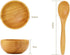 Mask Bowl- Cute Small Skin Care Mask Bowl Eco Bamboo Mask Mixing Tool Sets for Ladies Women DIY Cosmetic Tool Kit...