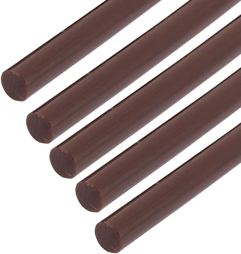 uxcell Mini Hot Glue Gun Sticks 4-inch x 0.27-inch for Glue Guns, Brown 5pcs...