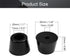 MroMax 4Pcs Rubber Feet Round Furniture Pads 1.42" W x 0.98" H Non Slip Bumper Feet Conical Recessed Protection for Furniture, Electronics and Cut...