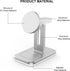 Wireless Charger 3 in 1 Charger Station Fast iPhone Charging Station with Adapter for 15,14,13,12 Pro/Max/Mini/Plus, iWatch 8/7/6/SE/5/4/3/2 and A...