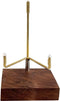 Adjustable Brass Crystal Display Stand with Walnut Base Mineral Specimens Display Stand Rock Display Easel Metal Display Holder for Stones Geodes ...