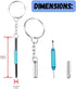Eyeglass Screwdriver Repair Kit Precision 3 in 1 Mini Screwdrivers Set Keychain Glasses, Sunglasses, Sunglass, Watch, Electronics, Jewelry, Eyegla...