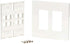 Tripp Lite 8-Port Universal Keystone Double-Gang Wall Plate, 2-Gang Faceplate, Adaptable, TAA, White (N080-208)...