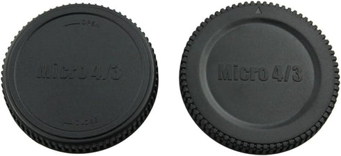 JJC L-R7 Body Cap and Rear Lens Cap for Olympus E-P1&Panasonic GF1 Replaces Olympus LR-2...