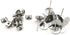 400pcs Hypoallergenic Stainless Steel Earrings Posts Flat Pad Blank Earring Pin Studs with Butterfly Earring Backs for Jewelry Making Findings (8m...