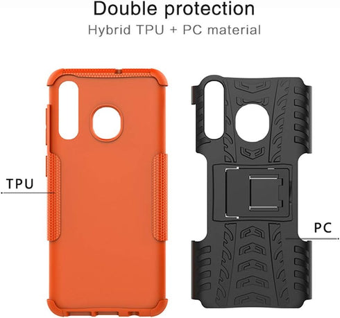 for Samsung Galaxy A20 Case, Samsung Galaxy A50 Case, Shockproof Slim Protective with Kickstand Hard Phone Cover for Samsung Galaxy A50/A30/A20 (R...