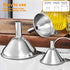 Kitchen Funnels for Filling Bottles, YGDZ 3pcs Small/Medium/Large Food Grade Stainless Steel Metal Kitchen Funnels Set for Essential Oil Spices Li...