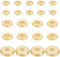 BENECREAT 60Pcs 3 Sizes Real 18K Gold Plated Brass Disc Spacer Beads, 4/6/8mm Gold Flat Round Jewelry Heishi Disc Spacer Beads for Bracelet Neckla...