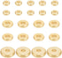 BENECREAT 60Pcs 3 Sizes Real 18K Gold Plated Brass Disc Spacer Beads, 4/6/8mm Gold Flat Round Jewelry Heishi Disc Spacer Beads for Bracelet Neckla...