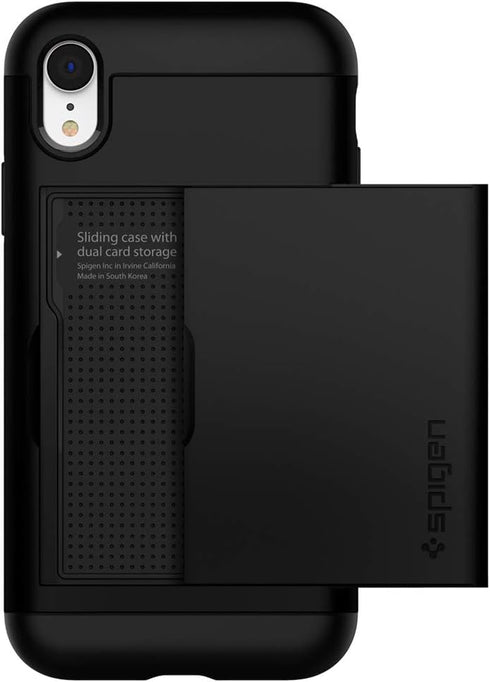 Spigen Slim Armor CS Cover Compatible with iPhone XR - Black...