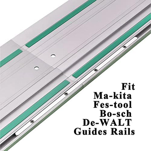 Guide Rail Connector Accessory Kit 71358 482107 for Festool Makita DeWalt Track Saw Long Cuts, Triton in Integrated Guide Rail T-Slots for Secure ...
