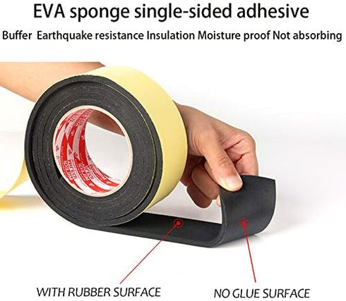 Foam Insulation Tape Adhesive, Seal, Doors, Weatherstrip, Waterproof, Plumbing, HVAC, Windows, Pipes, Cooling, Air Conditioning, Weather Stripping...