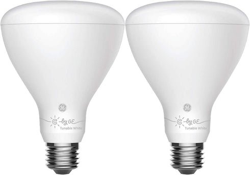 GE Lighting CYNC Smart Flood Light Bulbs, Bluetooth Enabled, Tunable White, Alexa and Google Assistant Compatible, Cool and Warm White (2 Pack), P...