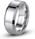 MABELLA His Hers Stainless Steel Men's Band Women Cubic Zirconia Round Cut Wedding Engagement Ring Set...