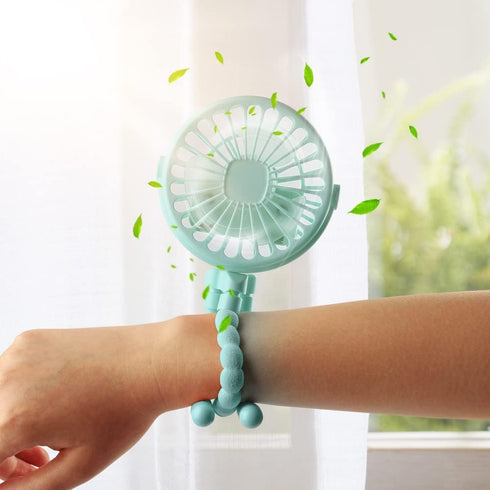 Suteng Stroller Fan Flexible Tripod Clip On Baby Fan, Battery Operated Mini Portable Handheld Fan for Car Seat Crib Stroller, USB Rechargeable Sma...