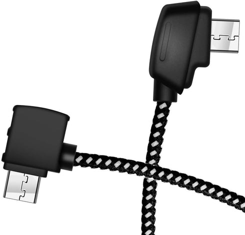 Hanatora 8.14 Inch Micro AB to Standard Micro USB Remote Controller Cable for DJI Mavic Mini,Mini SE,Mavic 2 Pro/Zoom,Mavic Air,Mavic Pro Platinum...