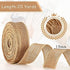 Waydress Natural Burlap Ribbon Burlap Edge Fabric Craft Ribbon for Bow Wreath Tree DIY Decor Outdoor Wedding Home Christmas Party Decoration(1.5 I...