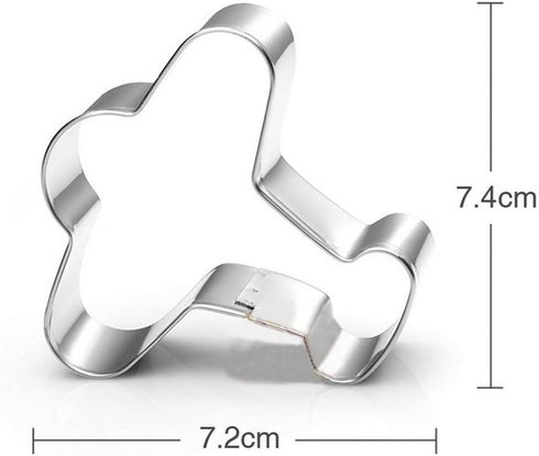 Airplane Biscuit Cookie Cutter - Stainless Steel...