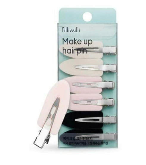 6 Pcs No Bend Hair Clips No Crease Hair Clips for Makeup Application & Hairstyling Set | Styling Duck Bill Clips | Alligator Hair Barrettes | Salo...