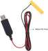 LR03 AAA Battery Eliminator 2M USB Power Supply Cable Replace 1 to 4pcs AAA Battery (3V)...
