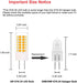 GY6.35 LED Bulbs 12V, T4 JC Type Bi-Pin Base, Warm White 3000K, 35W GY6.35/G6.35 Halogen Replacement for Landscape Path Light, Kitchen Pendant lig...
