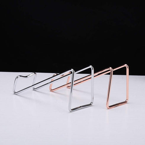 Metal Wine Rack Freestanding -Tabletop Wine Rack Holder - Countertop Wine Bottle Holder - Geometric Design for Table Top Wine Bottle Storage Rack,...