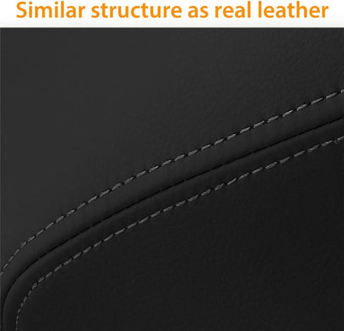 Center Console Cover Front Door Armrest Replacement Kit Fits for Pilot 2009-2015,Leather Cover Only (Black)...