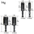 8Pcs Wood Plug Cutter, Carbon Steel Straight and Taper Claw Drill Bit Set Woodworking Hole Saw Cutting Tool 1/4" 3/8" 1/2" 5/8" (Metric 6mm 10mm 1...