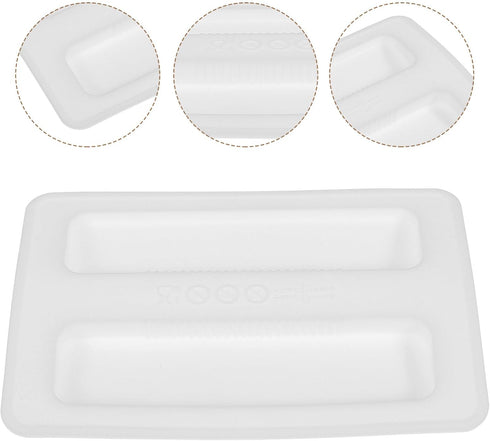 Silicone Toaster Dust Cover 2 Slice Toaster Lid Electric Bread Maker Upper Cover Toaster Machine Top Cover for Bread Machine Part Accessories ?Whi...