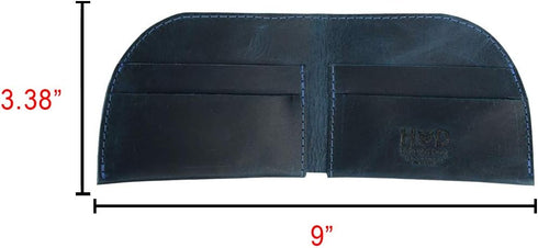 Hide & Drink, Leather Front Pocket Bifold Wallet, Holds Up to 4 Cards Plus Flat Bills, Cash Organizer, Accessories, Handmade Includes 101 Year War...