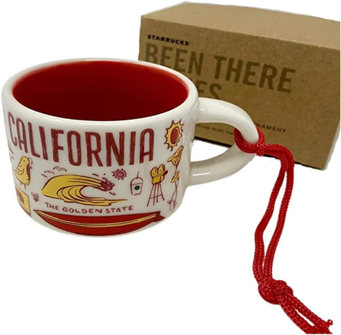 Starbucks California Been There Collection Ceramic Coffee Espresso Demitasse Ornament 2 oz...
