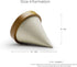 Oirlv Solid Wood Bangle Bracelet Watch Holder Exhibit/Trade shows/Retail stores Jewelry Display Stand (Creamy-white)...