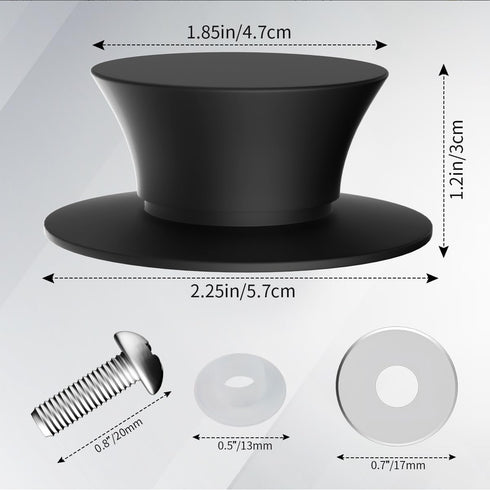 2 Pack Universal Silicone Pot Lid Replacement Knob, Heat Resistant Pan Lid Holding Handles, Replacement Pot Lid Knob, Great for Slow Cookers, Kitc...