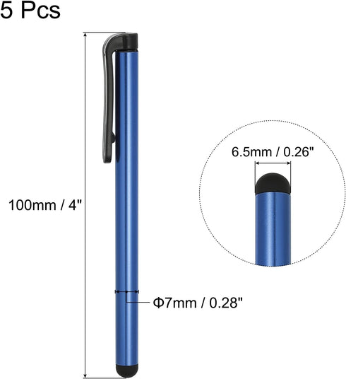 MECCANIXITY 5pcs Stylus Pens for Touch Screens Universal Capacitive Stylus Pencil Sensitivity for Phone Tablet All Capacitive Touch Screen Device,...