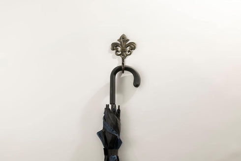 Wall Mounted Cast Iron Home Decor Single Hook with Unique Design (Spire)...