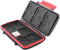 Memory Card Case Water-Resistant Anti-Shock Card Carrying Case Holder Storage Organizer Protector for 12 SD SDXC SDHC Card + 12 Micro SD MSD TF Ca...